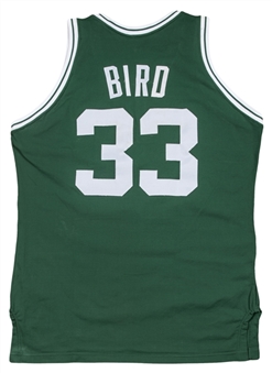 1987-88 Larry Bird Game Used Boston Celtics Road Jersey (MEARS A9.5 & Sixers LOA)